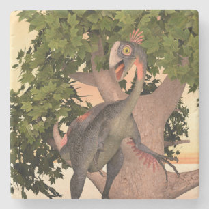 Porta-copo De Pedra Arte de Aventura do Dinossauro Gigantoraptor para