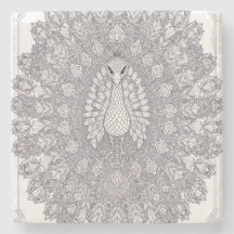 Arte de Parede Pavão de Cristal | Linha Geométrica