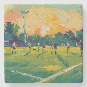 Porta-copo De Pedra Arte do Futebol (#2)