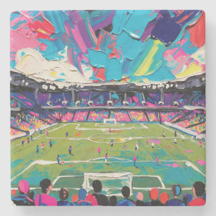 Porta-copo De Pedra Arte do Futebol (#3)