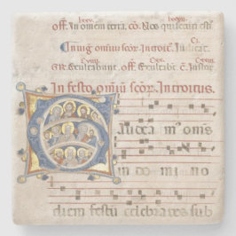 Porta-copo De Pedra arte do manuscrito da bíblia