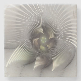 Porta-copo De Pedra Arte Fractal de Forma 3D Abstrata Moderna