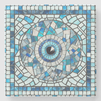 Porta-copo De Pedra Arte Mosaica Amuleta mau