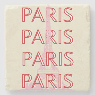 Porta-copo De Pedra Arte Viagem de Paris, Arte Viagem, Esquema Minimal