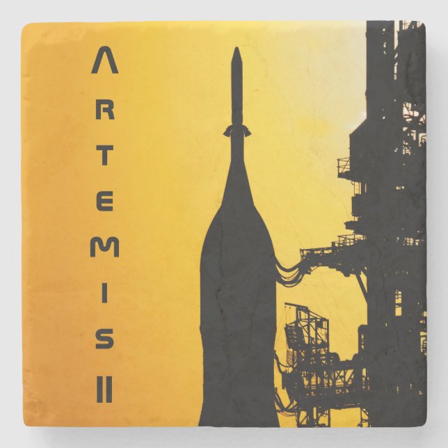 Porta-copo De Pedra Artemis II to Launch Pad (Frente)