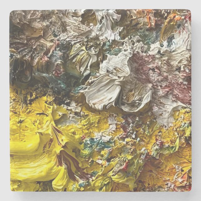 Porta-copo De Pedra Artist's palette #1 (Frente)