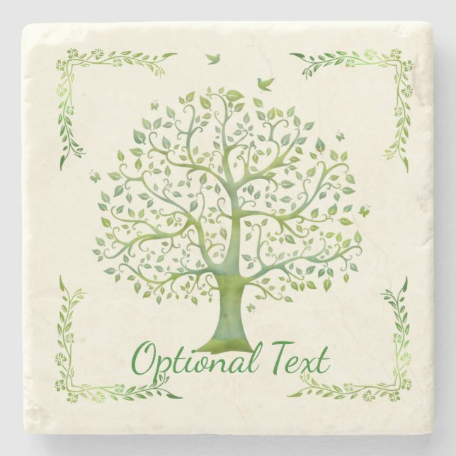 Porta-copo De Pedra Árvore da Vida (Frente)