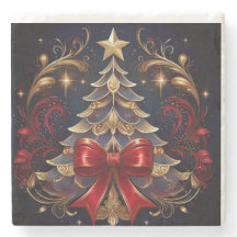 Árvore Natal E Grande Arco Vermelho