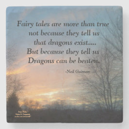 PORTA-COPO DE PEDRA AS FAIRY TALES SÃO MAIS DO QUE A VERDADEIRA COSTA 