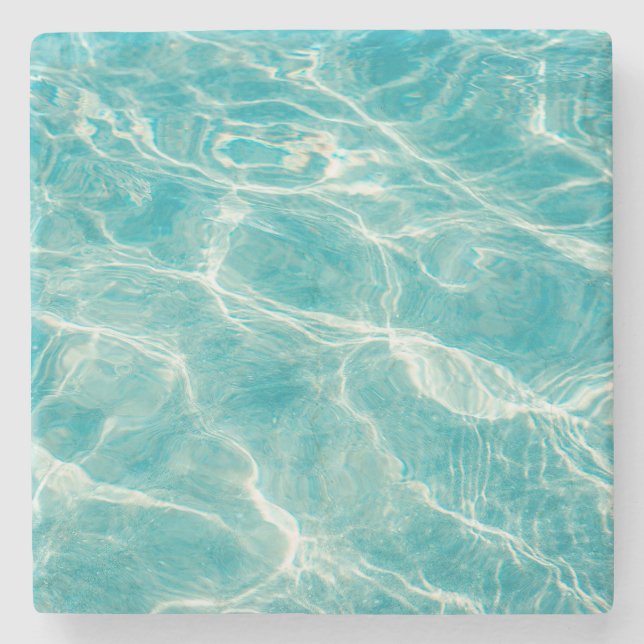 Porta-copo De Pedra as ondas do mar (Frente)