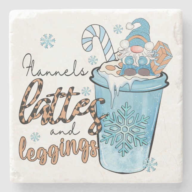 Porta-copo De Pedra As três coisas mais importantes no inverno (Frente)