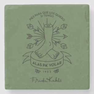 Porta-copo De Pedra Asas de Frida Kahlo   a voar