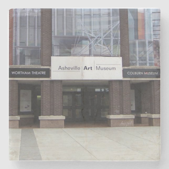 Porta-copo De Pedra Asheville Art Museum, Asheville (Frente)