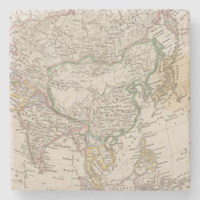 Porta-copo De Pedra Ásia 13 (Frente)