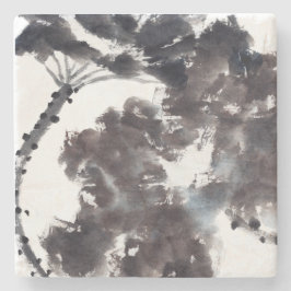 Porta-copo De Pedra Asiatische Kunst mit Lotusblätter Motiv