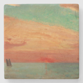 Porta-copo De Pedra Assalto do Sol sobre o Mar Oriental (Arte Asiática