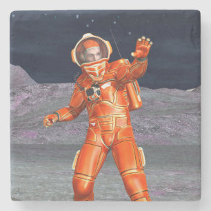 Porta-copo De Pedra Astronauta Mars Space Explorer no Planeta de Alien