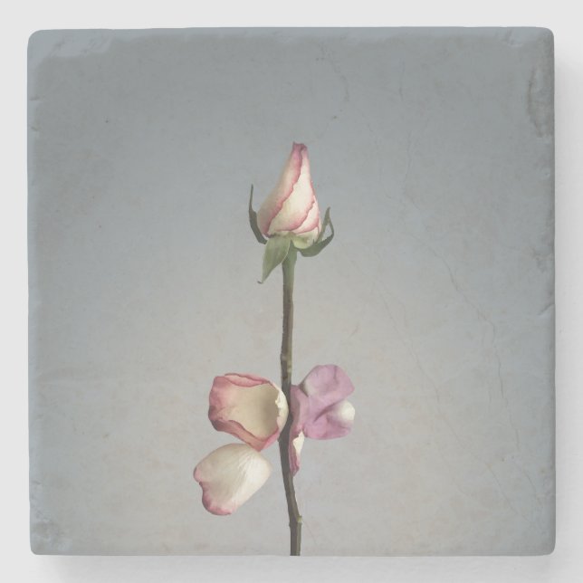 Porta-copo De Pedra Até a última pétala... (Frente)