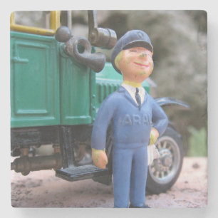 Porta-copo De Pedra Atendedor de Estação de Gás Vintage ARAL e carro-m