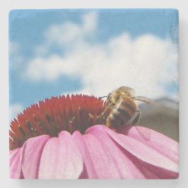 Porta-copo De Pedra Atrás da abelha