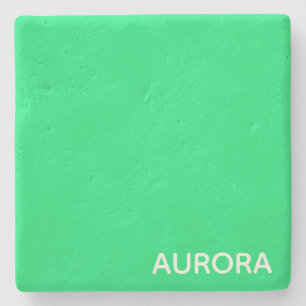 Porta-copo De Pedra Aurora green color name