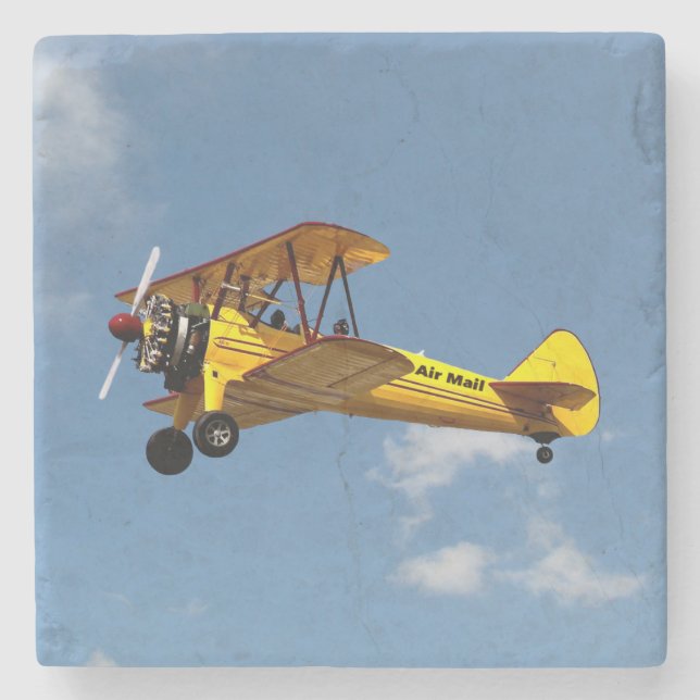 Porta-copo De Pedra Avião de correio aéreo (Frente)
