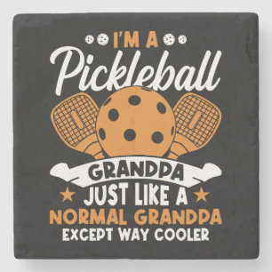 Porta-copo De Pedra Avô Jogador de Pickleball Legal