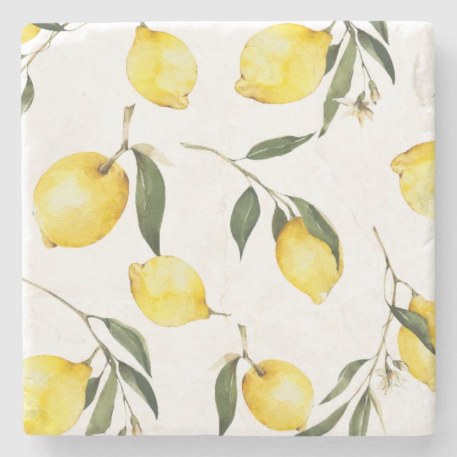 Porta-copo De Pedra Azeitonas,mediterrânicas (Frente)