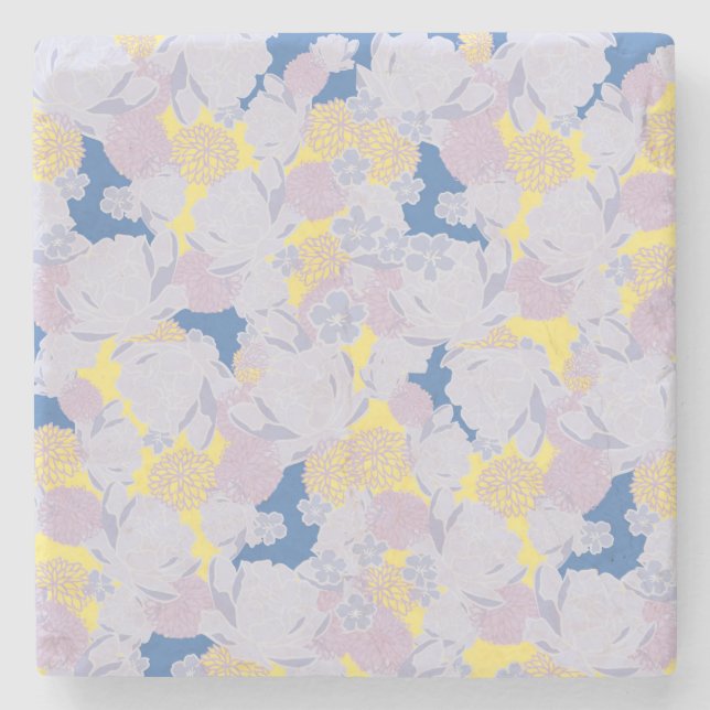 Porta-copo De Pedra azul japonês (Frente)