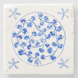 Porta-copo De Pedra Azul mediterrâneo