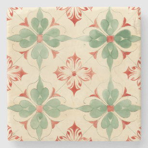 Porta-copo De Pedra Azulejo de Natal antigo