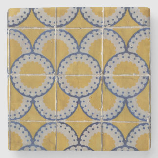 Porta-copo De Pedra Azulejo europeu antigo impresso