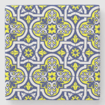 Azulejo europeu antigo impresso