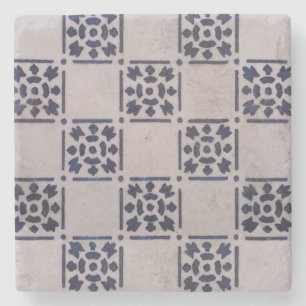 Porta-copo De Pedra Azulejo Holandês Antigo Delft Azul Branco