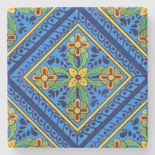 Porta-copo De Pedra Azulejo Talavera