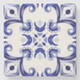 Porta-copo De Pedra Azulejos mediterrânicos, majolica, Siciliana,