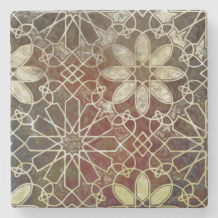 Porta-copo De Pedra Azulejos Místicos II