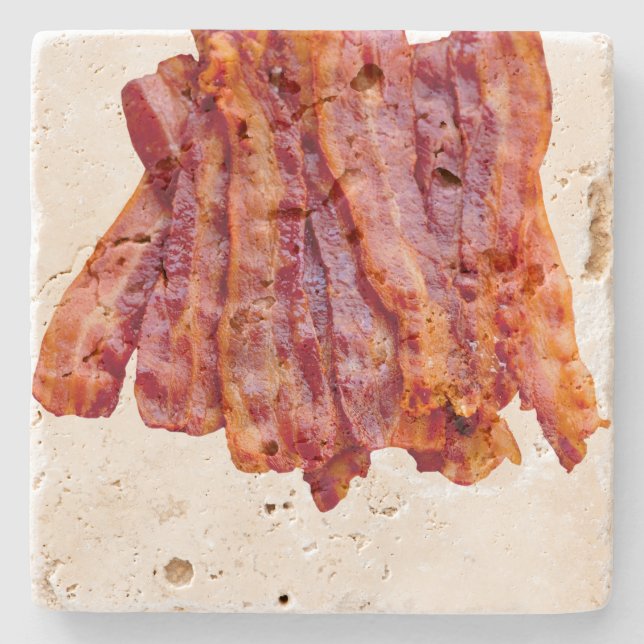 Porta-copo De Pedra Bacon Bacon (Frente)