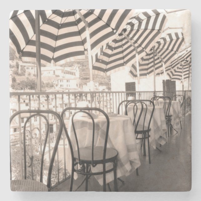 Porta-copo De Pedra Balconha de restaurante Quaint, Itália (Frente)