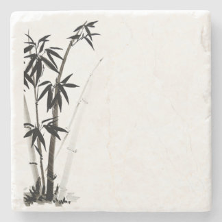 Porta-copo De Pedra Bambu Preto - Tinta