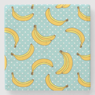 Porta-copo De Pedra Bananas e pontos de Polk