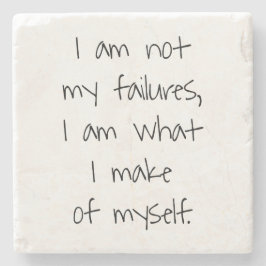 Porta-copo De Pedra Bancada de pedra de mármore não meus fracassos