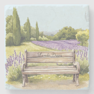 Porta-copo De Pedra Banco Sonhos de Lavanda