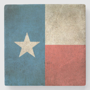 Porta-copo De Pedra Bandeira afligida vintage de Texas