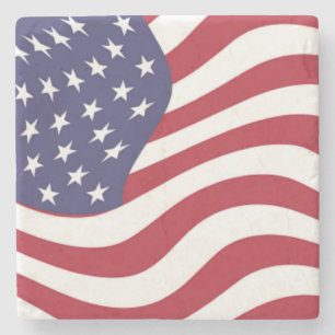 PORTA-COPO DE PEDRA BANDEIRA AMERICANA