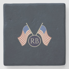 Porta-copo De Pedra Bandeira Americana