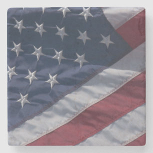 Porta-copo De Pedra Bandeira americana.