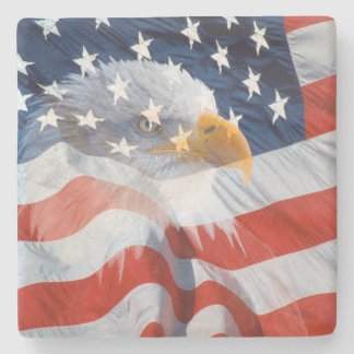 Porta-copo De Pedra Bandeira Americana Balde Águia Patriótica
