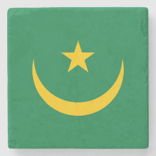 Porta-copo De Pedra Bandeira Antiga da Mauritânia