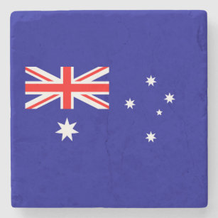Porta-copo De Pedra Bandeira Australiana Patriótica